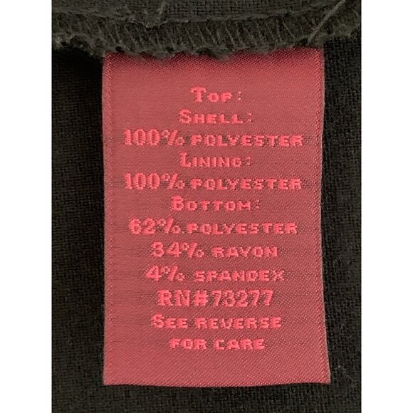 212 Collection Womens Black & Gray Short Sleeve Shift Dress Side Zipper Size 12 - Picture 10 of 11